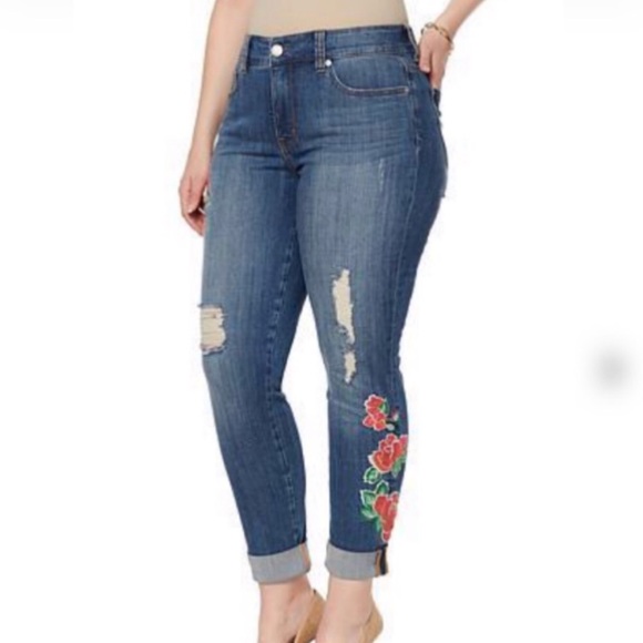 Melissa McCarthy Seven7 Denim - Melissa McCarthy Seven7 Skinny Crop Jeans
